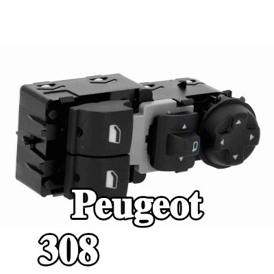 VEMO مفتاح نافذة جانب السائق, أمامي أيسر — 2016 Peugeot 308