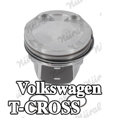 NÜRAL مكبس لقضيب التوصيل Keystone, مع حامل حلقة المكبس — Volkswagen T-cross