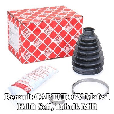 FEBI BILSTEIN CV kılıf kiti, tekerlek tarafı tahrik mili, Termoplast — 2016 Renault Captur