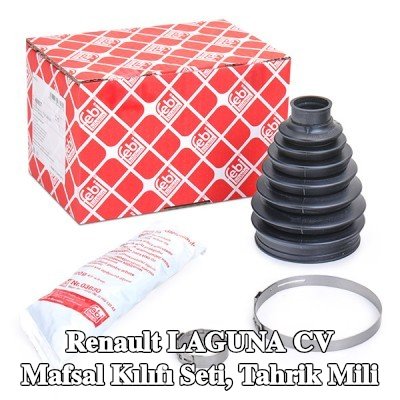 FEBI BILSTEIN CV kılıf kiti, tekerlek tarafı tahrik mili, Termoplast — Renault Laguna