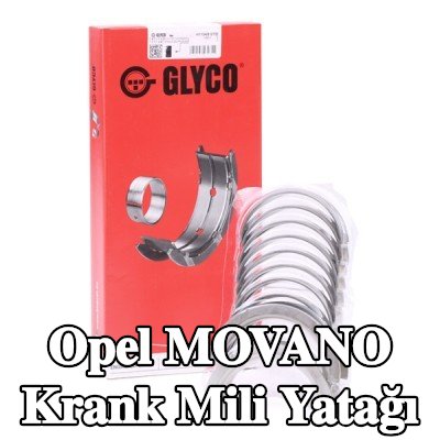 GLYCO Sinterle birleştirilmiş bronzlu çelik sırtlı krank mili yatağı — 2000 Opel Movano