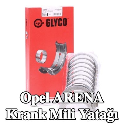GLYCO Sinterle birleştirilmiş bronzlu çelik sırtlı krank mili yatağı — Opel Arena