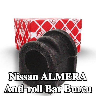 FEBI BILSTEIN Ön aks stabilizatör çubuğu burcu, 27mm, Kauçuk — 2000 Nissan Almera