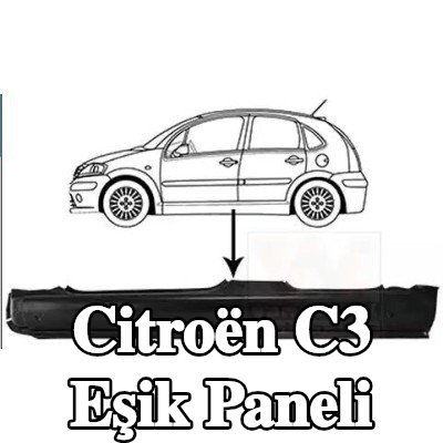 VAN WEZEL Külbütör paneli, sol — 2002 Citroën C3