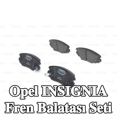 BOSCH Fren balatası seti 18, 6mm, gıcırtı önleyici plaka ile, aksesuarlarla — Opel Insignia