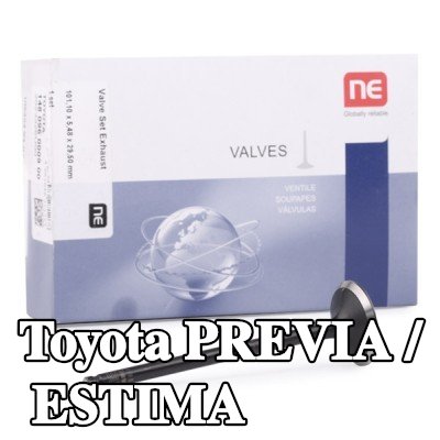 NE صمام العادم جانب العادم, ساق الصمام المُنتير — Toyota Previa / Estima