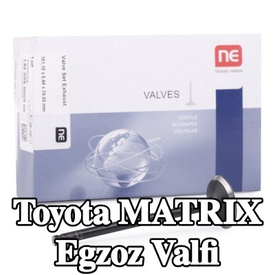 NE Egzoz valfi, egzoz tarafı, Nitrürlenmiş valf gövdesi — Toyota Matrix
