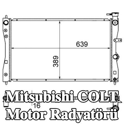 MAHLE Motor radyatörü — Mitsubishi Colt