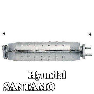 VEGAZ المحول الحفاز الأمامي, مع مواد تثبيت/تركيب — Hyundai Santamo
