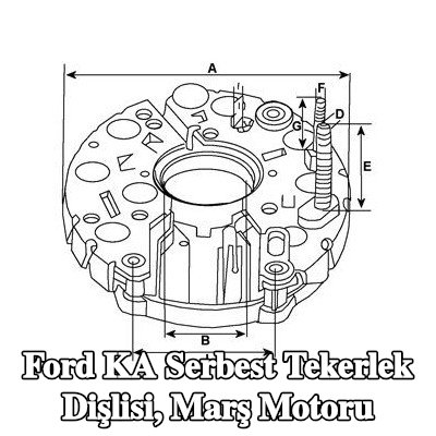 HC-Cargo Serbest Tekerlek Dişlisi, marş motoru — 2002 Ford Ka
