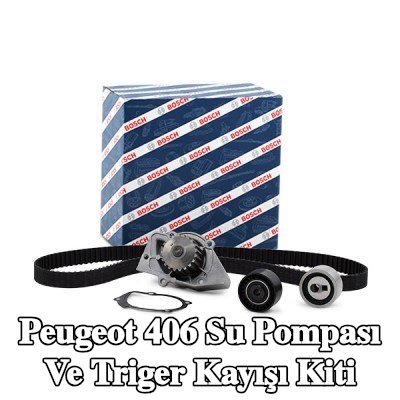 BOSCH Su pompası ve triger kayışı kiti Diş Sayısı: 141, Width: 25, 4mm — Peugeot 406