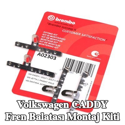 BREMBO Fren balatası montaj kiti — 1990 Volkswagen Caddy