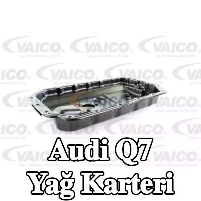 VAICO Yağ tahliye tapalı yağ karteri, contasız/sızdırmazlık elemanı olmadan, yağ seviyesi sensörü için delikli, Orijinal VAICO Kalitesi — 2012 Audi Q7