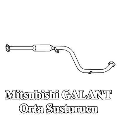 VEGAZ Orta susturucu 1900mm — Mitsubishi Galant