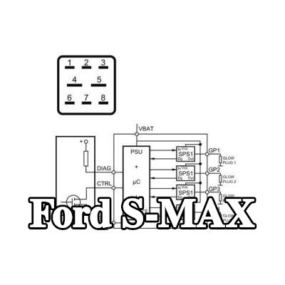 MAHLE وحدة التحكم في شمعة التسخين مع حامل — 2011 Ford S-max