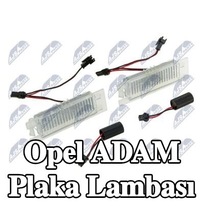 NTY Ampul yuvası dahil plaka lambası — Opel Adam