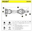 RIDEX Tahrik mili Ön Aks Sağ, 729mm — 1990 Volkswagen Polo (6)