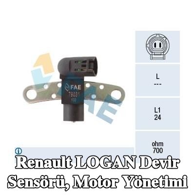 FAE DEV/DK Sensörü, kablolu motor yönetimi — Renault Logan