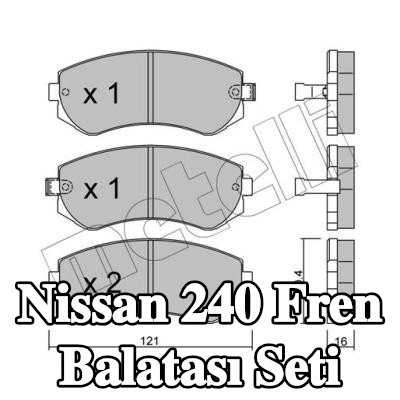 METELLI Fren balatası seti — Nissan 240