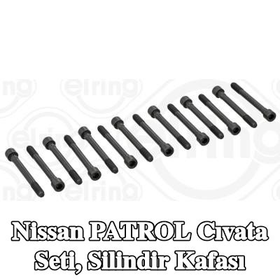 ELRING Cıvata Kiti, silindir kafası M12x1, 75x112 — 1994 Nissan Patrol