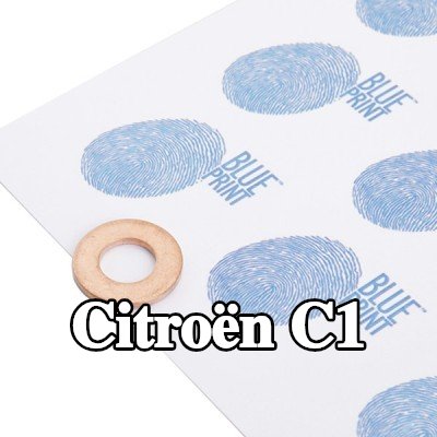 BLUE PRINT حشية سدادة حوض الزيت من النحاس, Inner Diameter: 10, 0mm — 2012 Citroën C1