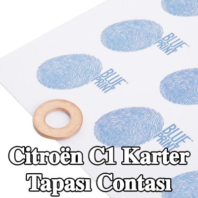 BLUE PRINT Karter tapası rondelası Bakır, Inner Diameter: 10, 0mm — 2012 Citroën C1