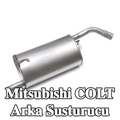 WALKER Arka susturucu 800mm, montaj parçaları olmadan — Mitsubishi Colt
