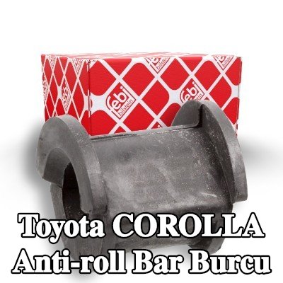 FEBI BILSTEIN Ön aks stabilizatör çubuğu burcu, 22mm, Kauçuk — 1990 Toyota Corolla