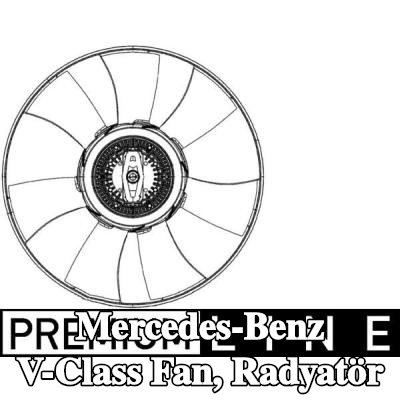 MAHLE Fan, radyatör 428mm — 2002 Mercedes-Benz V-Class