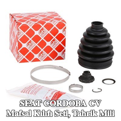 FEBI BILSTEIN CV kılıf kiti, tahrik mili Ön Aks, Tekerlek Tarafı, Termoplast — SEAT Cordoba