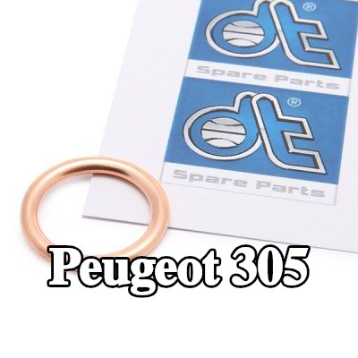 DT Spare Parts حشية سدادة حوض الزيت القطر الداخلي: 16mm — Peugeot 305