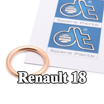 DT Spare Parts حشية سدادة حوض الزيت القطر الداخلي: 16mm — Renault 18