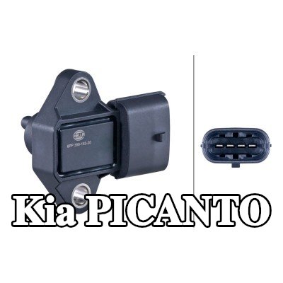 HELLA مستشعر ضغط مشعب السحب — 2011 Kia Picanto