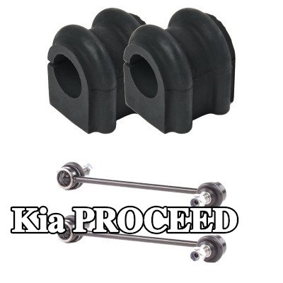 RIDEX طقم إصلاح, جلبة قضيب مانع الانقلاب المحور الأمامي كلا الجانبين, مع قضيب توصيل — Kia Proceed