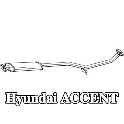 BOSAL كاتم الصوت الأوسط — Hyundai Accent