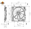 NRF Fan, radyatör Fırçasız Motor, radyatör fan kapağı — Chevrolet Camaro (7)