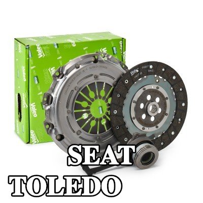 VALEO طقم القابض KIT3P (CSC) مع قابض عالي الكفاءة, KIT3P (CSC), لا حاجة لأدوات خاصة للتركيب, بدون مستشعر, مع أسطوانة تابعة مركزية — 2004 SEAT Toledo