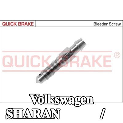 QUICK BRAKE برغي/صمام التهوية — 1995 Volkswagen Sharan