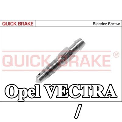QUICK BRAKE برغي/صمام التهوية — 2000 Opel Vectra