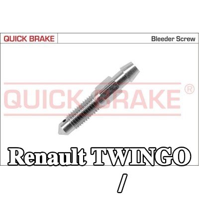 QUICK BRAKE برغي/صمام التهوية — 2000 Renault Twingo