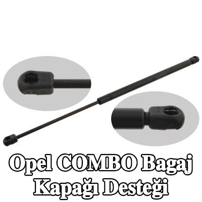FEBI BILSTEIN Bagaj kapağı amortisörü (Her iki taraf), 544mm — 2000 Opel Combo