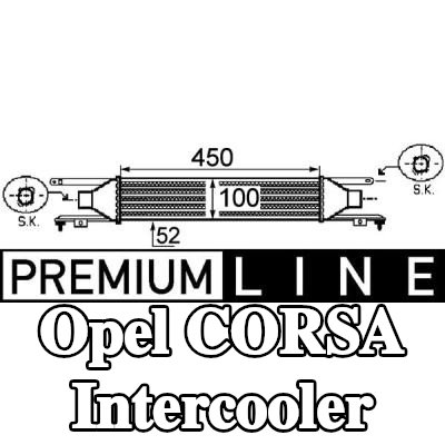 MAHLE Intercooler — 2012 Opel Corsa