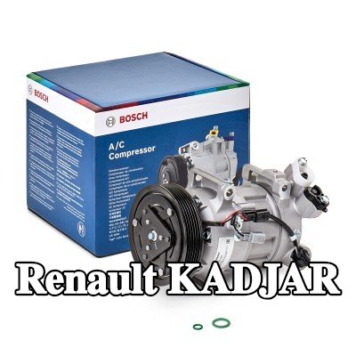 BOSCH ضاغط تكييف الهواء مع دليل التركيب, بدون حلقة مانعة للتسرب — Renault Kadjar