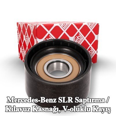 FEBI BILSTEIN Saptırma / kılavuz kasnağı, V-ribbed belt Outer Diameter: 54mm — Mercedes-Benz Slr