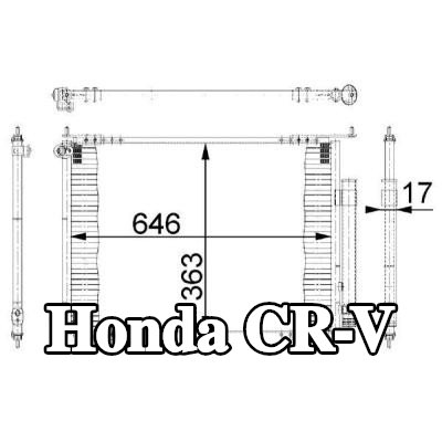 MAHLE مكثف تكييف الهواء مع مجفف — 2002 Honda Cr-v