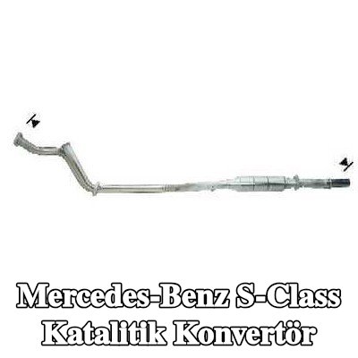 VEGAZ Sabitleme/montaj malzemesi dahil katalitik konvertör — 1991 Mercedes-Benz S-Class