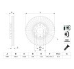 BOSCH Fren diski Dış Çap: 288mm, Havalandırmalı, içten havalandırmalı, Kaplamalı, cıvata/vida ile — SEAT Exeo (9)
