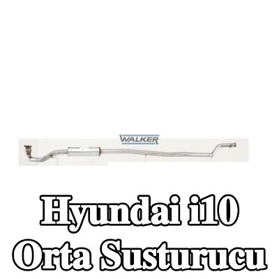 WALKER Orta susturucu 2235mm, boru ile, montaj parçaları olmadan — 2012 Hyundai i10