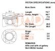IAP QUALITY PARTS Piston segmanlı piston — Nissan Nt400 (1)