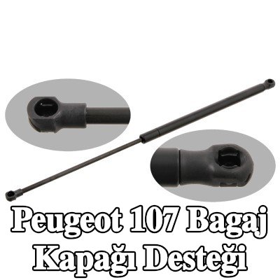 FEBI BILSTEIN Bagaj kapağı amortisörü (Her iki taraf), 555mm — Peugeot 107